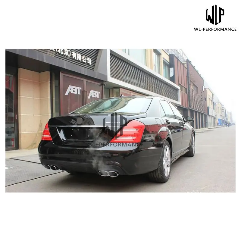 W221 S350 S65 S63 Комплект кузова автомобиля PP Неокрашенный Передний Задний бампер боковые юбки для Mercedes-Benz W221 S65 S63 AMG стиль 2007-2013