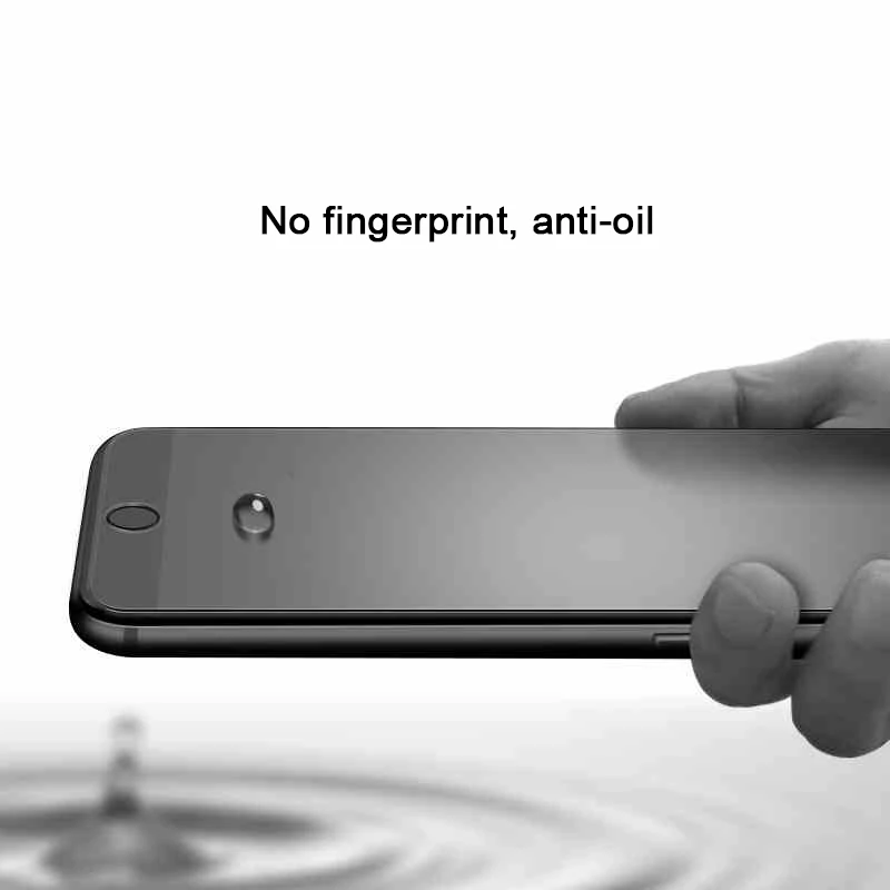9D Anti-fingerprint Gehärtetem Glas für Iphone 6 6S 7 8 Plus 10 XR X S XS Max volle Schutz Glas für