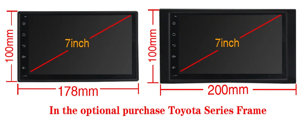 Cheap Android 7.1 car dvd player car radio Suitable for multiple models Nissan TOYOTA universal car multimedia player stereo head unit 5