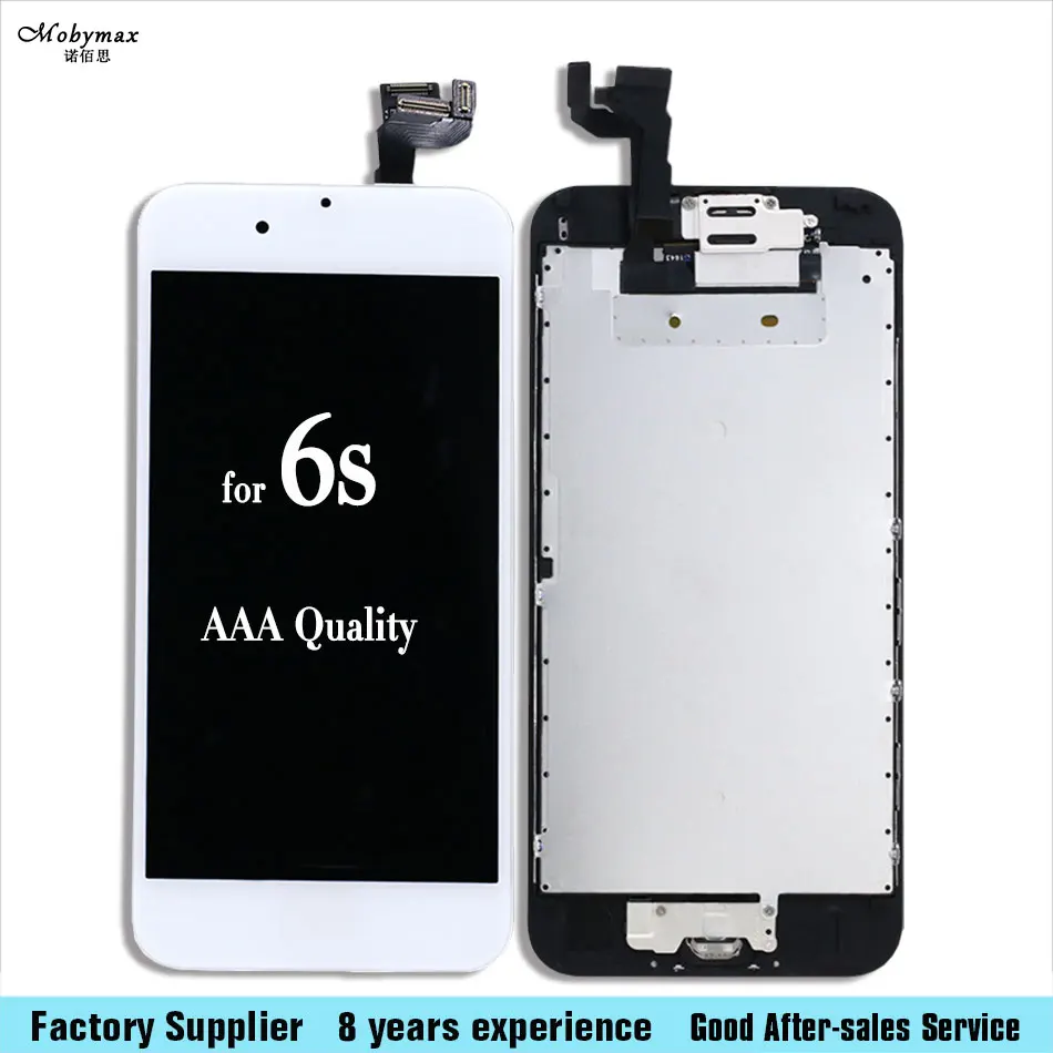 

Mobymax LCD For iphone 6S Display Full Assembly Touch Screen Digitizer Replacement+Camera+Home Button+3D Touch screen