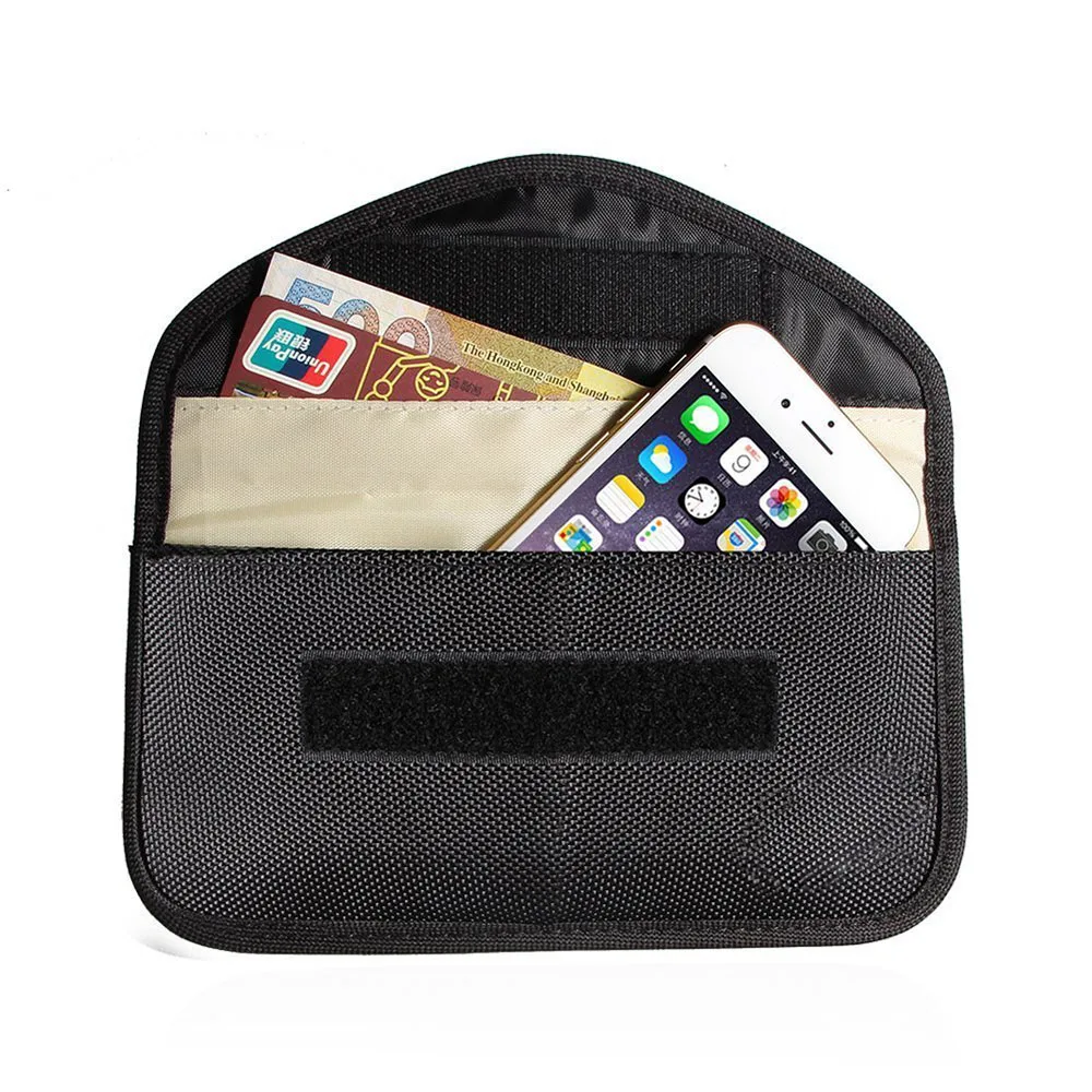 

New GSM 3G 4G LTE GPS RF RFID Signal Blocking Bag Anti-Radiation Signal Shielding Pouch Wallet Case for Cell Phone 6 Inch
