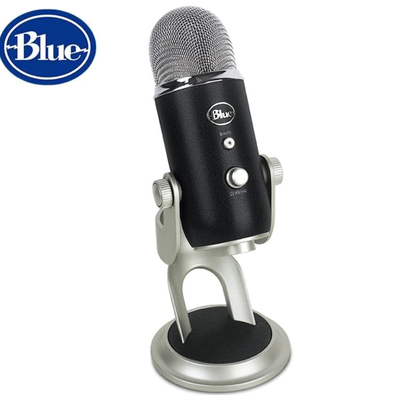 Blue Yeti Pro Studio desktop USB network recording Professional Condenser Mic Karaoke song studio recording live|Microphones| -