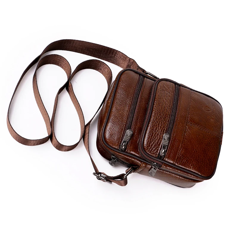  Genuine Leather Crossbody Men Messenger Bag Hot Sale Male Small Man Flap Fashion Shoulder Bags Men' - 32908809478
