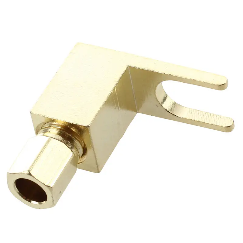 FULL- Banana to Spade Adapter Plug Speaker Cable Connector | Электроника