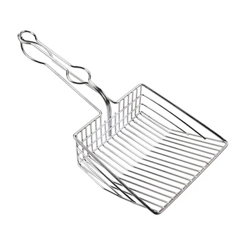 

Useful Sifter Litter Shovel Scoop Hollow Pet Practical Toilet Cleaning Tool For Cat Plated Metal Portable Durable Large