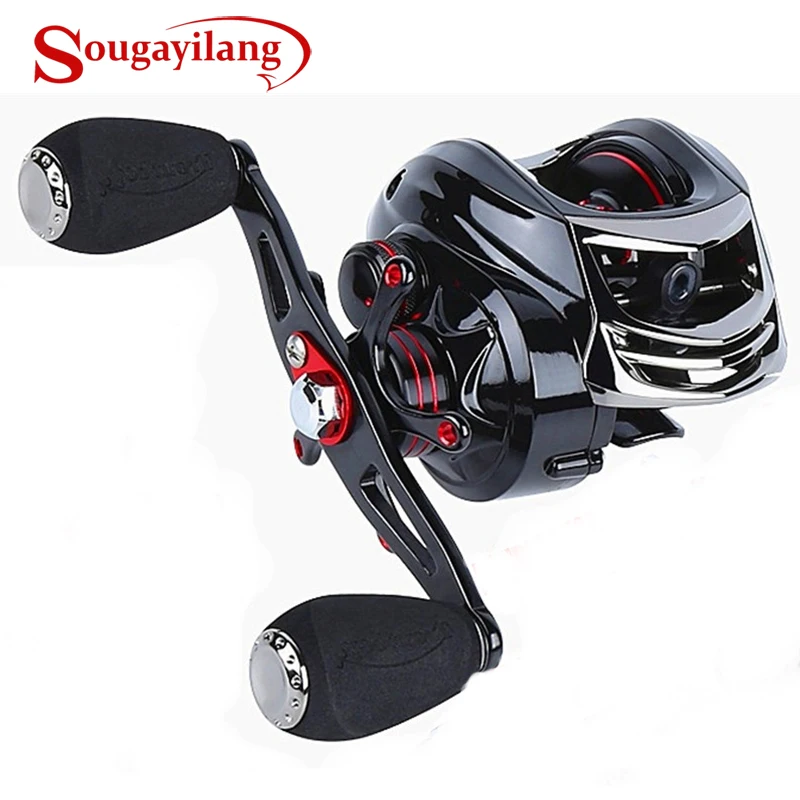 Рыболовная катушка baitcasing Ультра гладкая 6,3: 1 Передаточное отношение 11+ 1 экранированные шариковые Подшипники рыболовные катушки