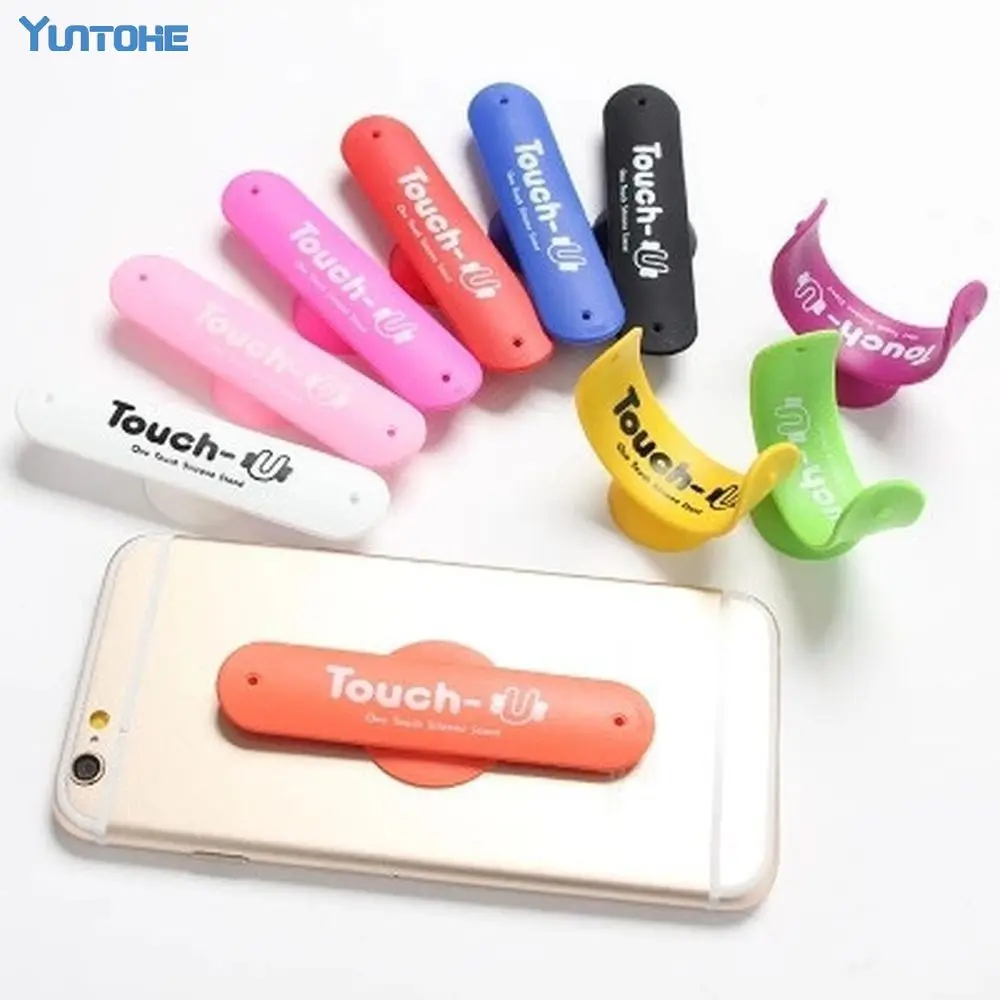 Suction Cup Phone Holder Touch U Shape Silicone Stand
