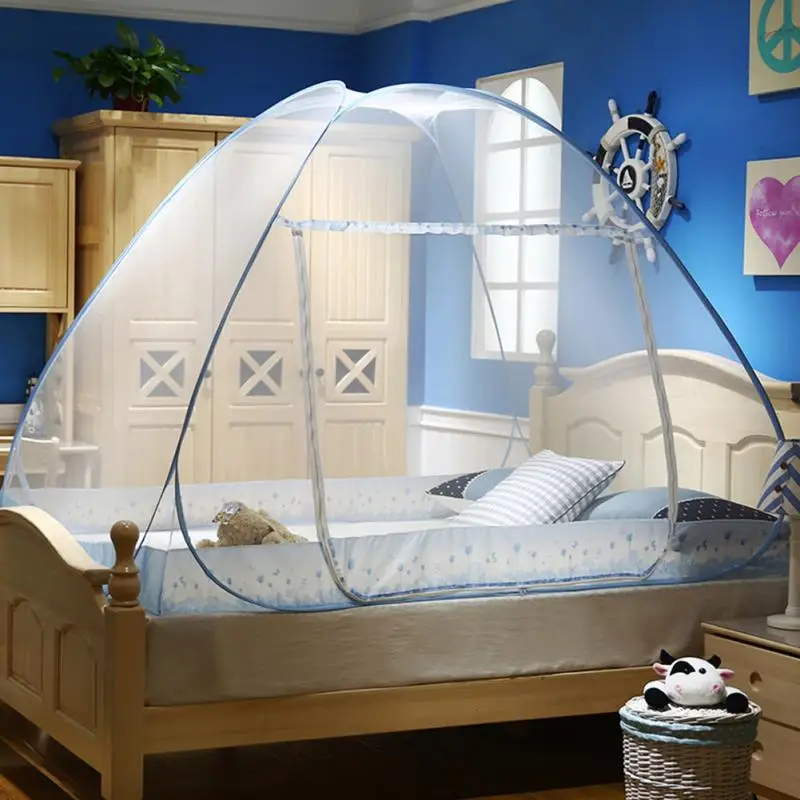 Mosquito Mesh Popup Dome Tent Design Bottomed Double Open Foldable