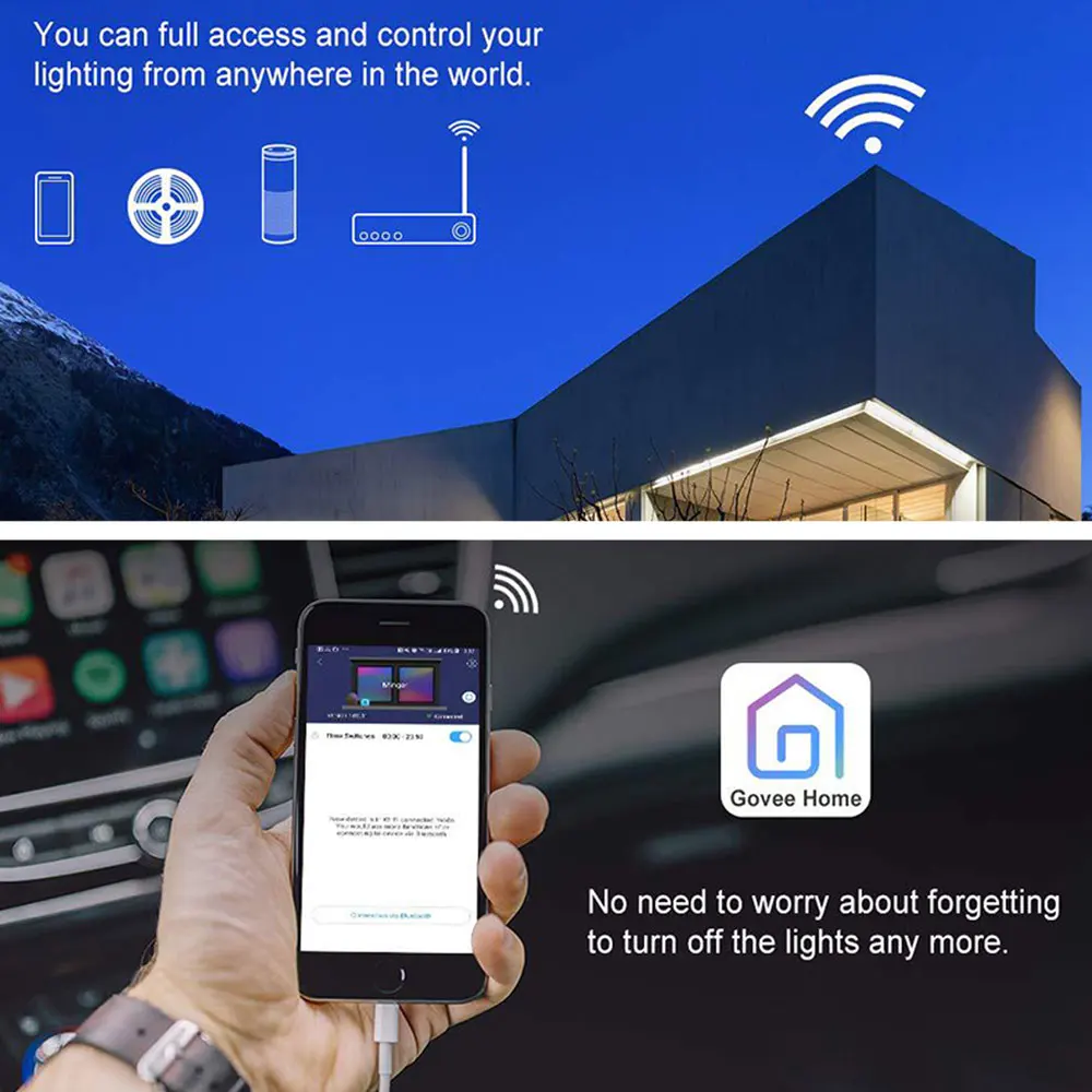 Умная Светодиодная лента LEDGLE IP65 с Wi Fi светильник 150 светодиодов улучшенная