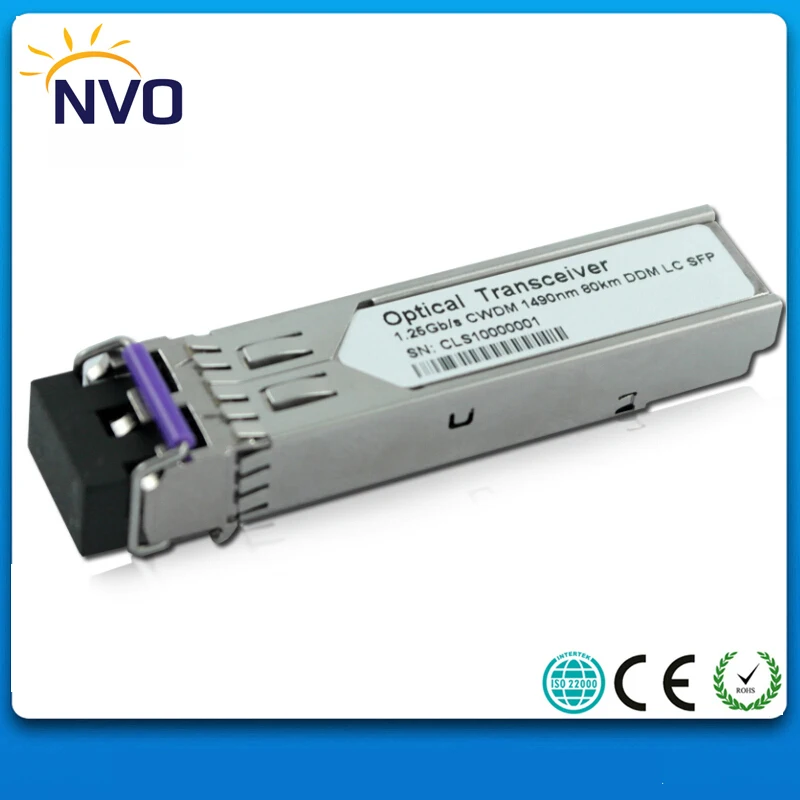 1 25G 1590nm двойное волокно LC 80km CWDM SFP приемопередатчик с DDM волоконно-оптический