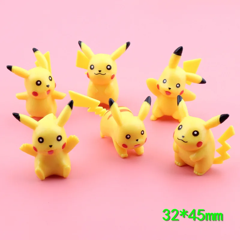 

Pocket elf Pikachu cake decoration Birthday cake decoration A set of six