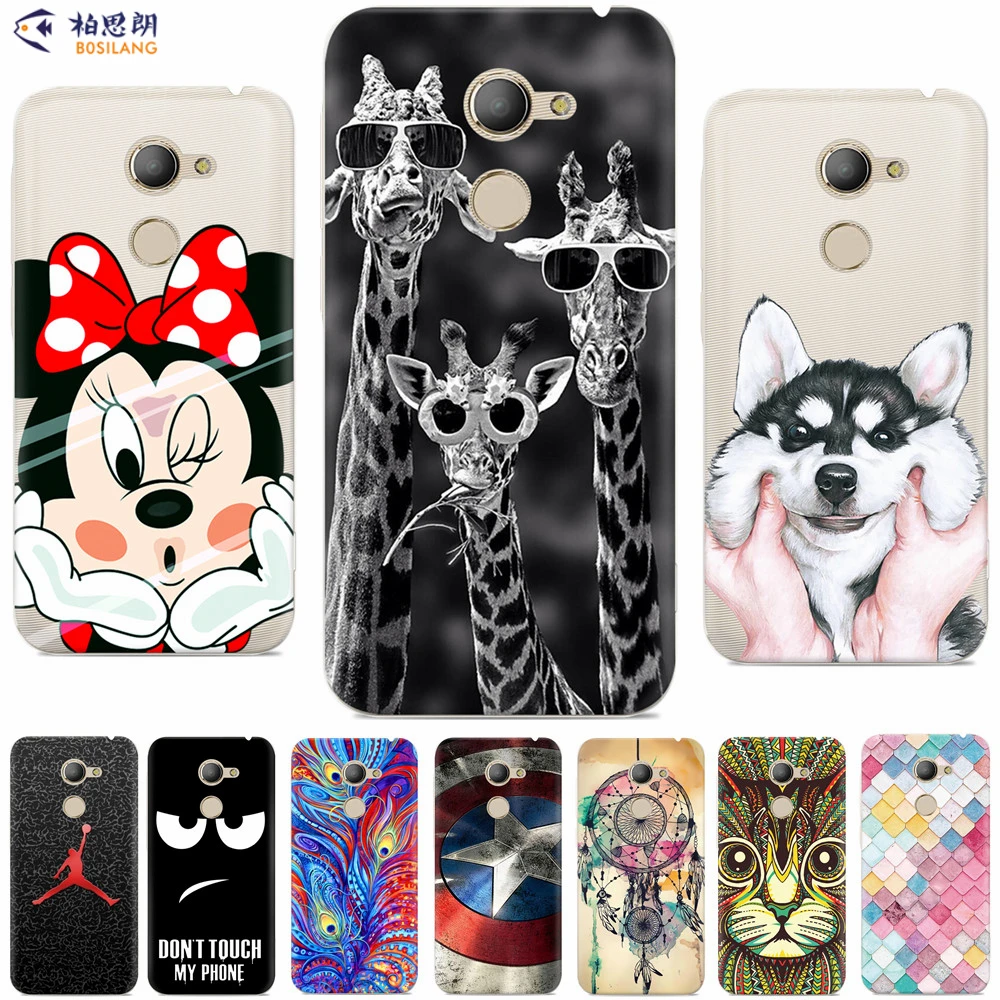 Vodafone Smart N8 Case silicone cover Cool pattern Cute animal Cartoon soft TPU case for Vodafone Smart N8 VFD610 cover 5.0\