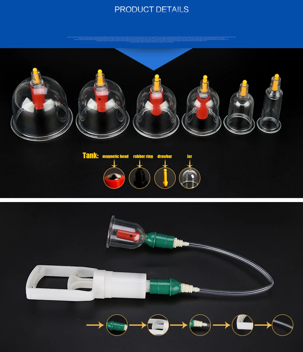 612 Cans Home use Suction Cups Cupping Set  (2)