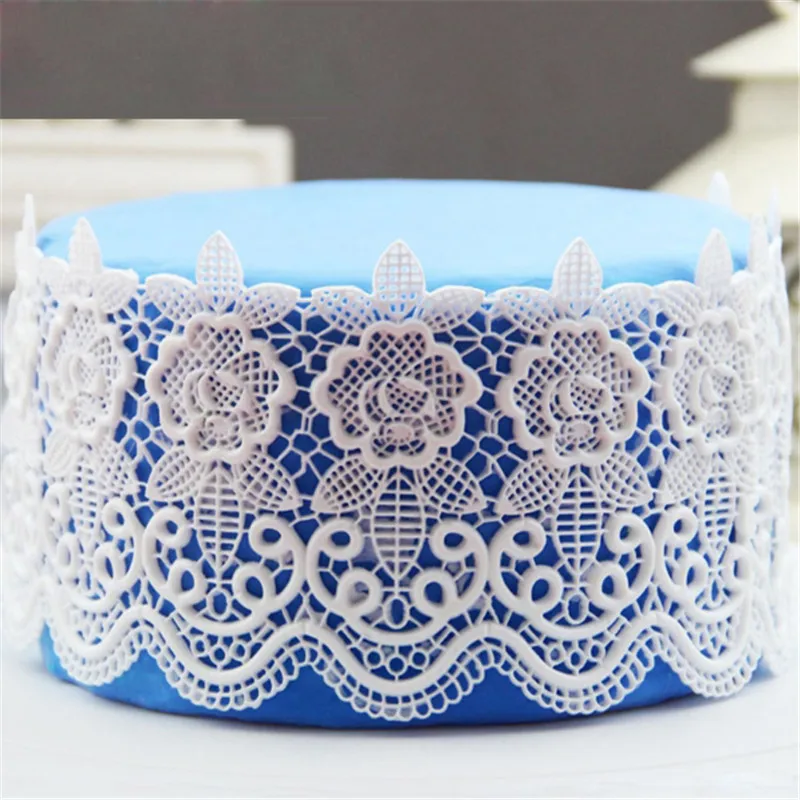 

Silicone Mold Cake Lace Mats Mold Silicone Lace Mat Fondant Cake Decorating Tools Wedding Flower Embossing Mould Bakery IC880970