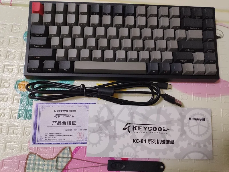 Цена Keycool 84 bluetooth механическая клавиатура cherry mx прозрачные переключатели Беспроводная игровая клавиатура mx коричневый mini84 BT 4,0