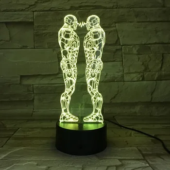 

Iron Man 7 Color Changing 3D Colorful Night Light Stereoscopic Visual Illusion Lamp USB 3AA Battery LED Lamp Decor Light GX-679