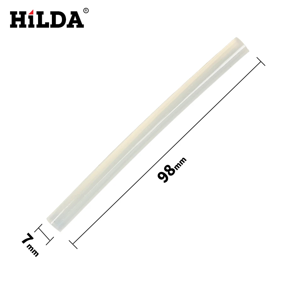 HILDA 50 шт./лот 7 мм x 100 термоплавкие клеевые палочки для электрического клеевого