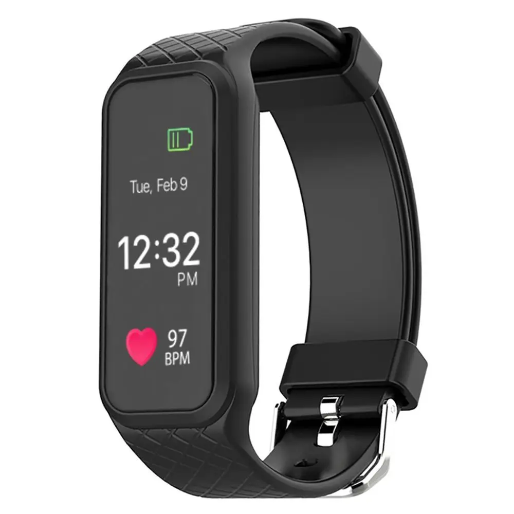 

Black PC + TPU L38I 4.0 Heart Rate Monitor LED Watch