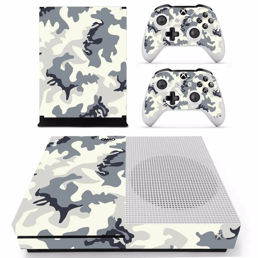 

Camouflage Camo Skin Sticker Decal For Microsoft Xbox One S Console and 2 Controllers For Xbox One S Skins Sticker Vinyl