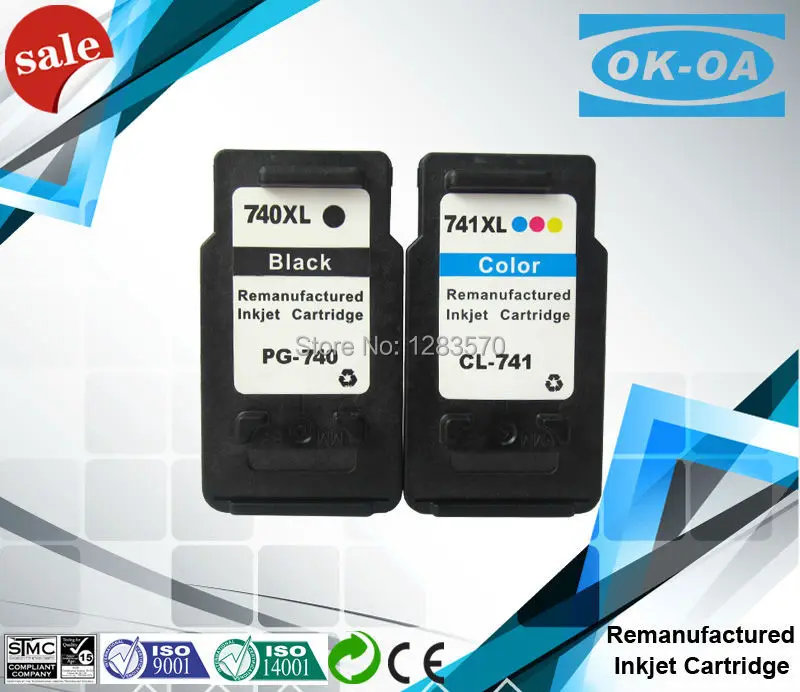 5pcs cartridge for pg 740 xl cl 741 xl for canon PG740 CL741 PIXMA
