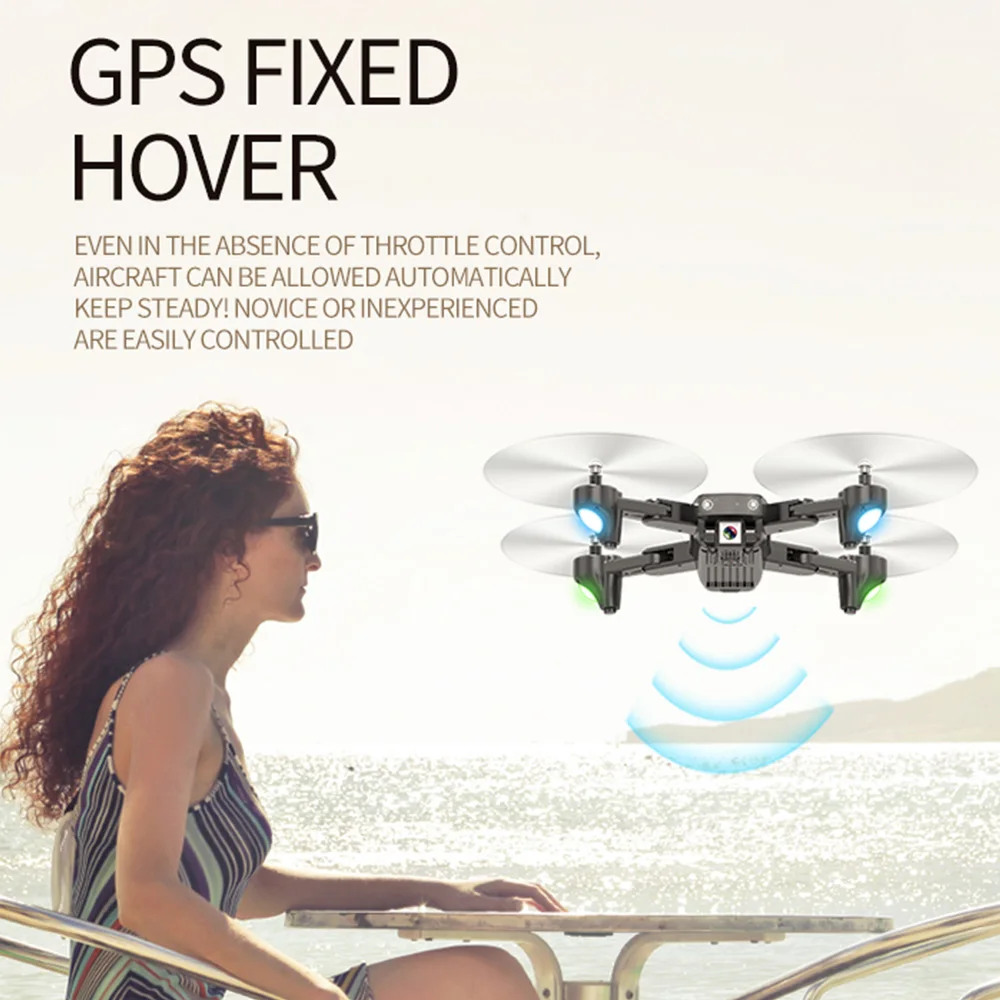 S166 GPS Дрон динамический следящий 5G WiFi FPV с камерой 1080P 18 минут время полета RC