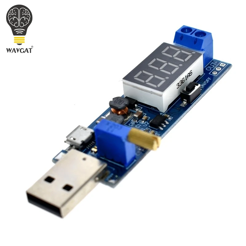 USB модуль питания WAVGAT DC 5 В до 3 в/12 с шагом вверх/вниз Регулируемый преобразователь