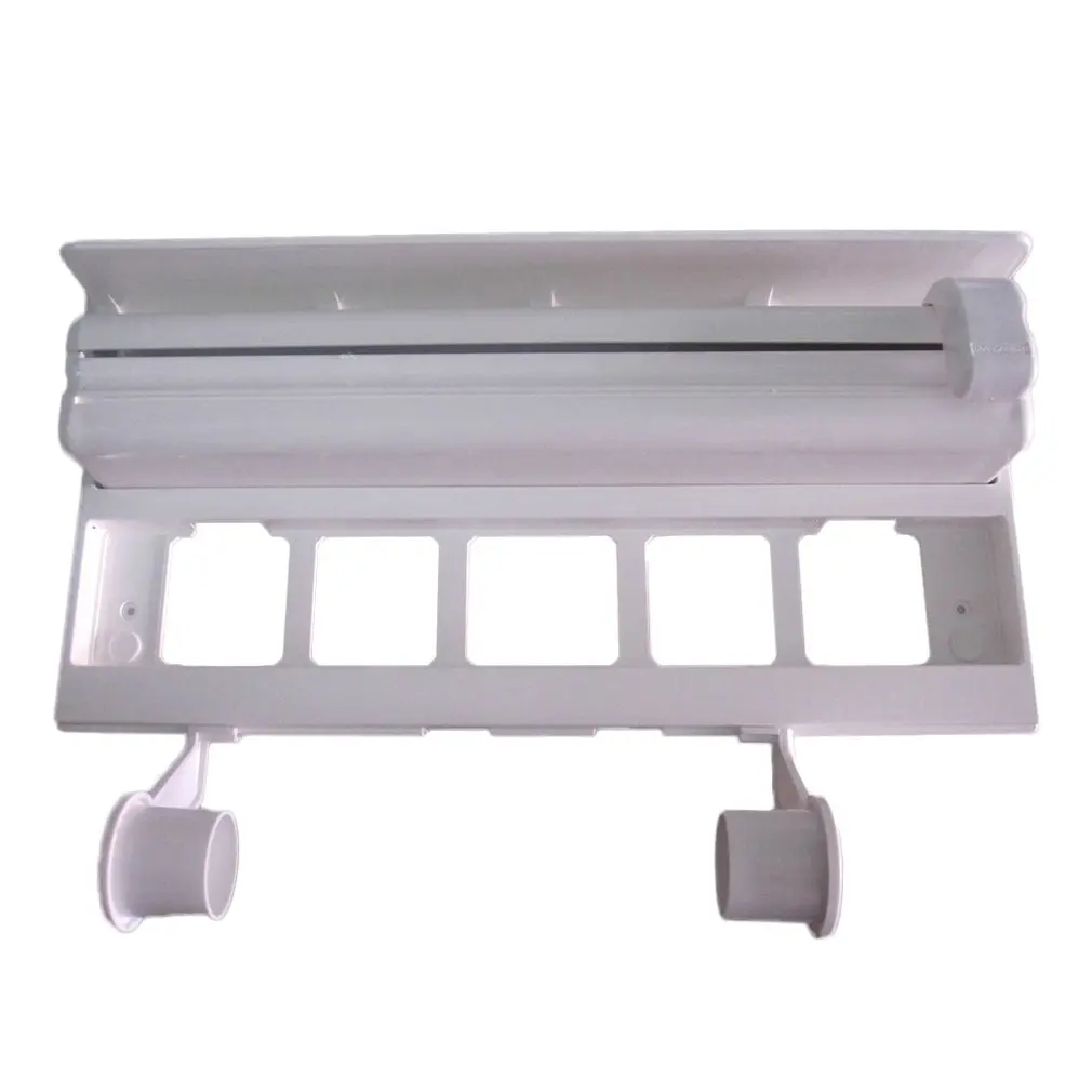 

Multi-function Practical Kitchen Paper Towel Holder Plastic Wrap Cutter Cutter Tin Paper Holder Roll Paper