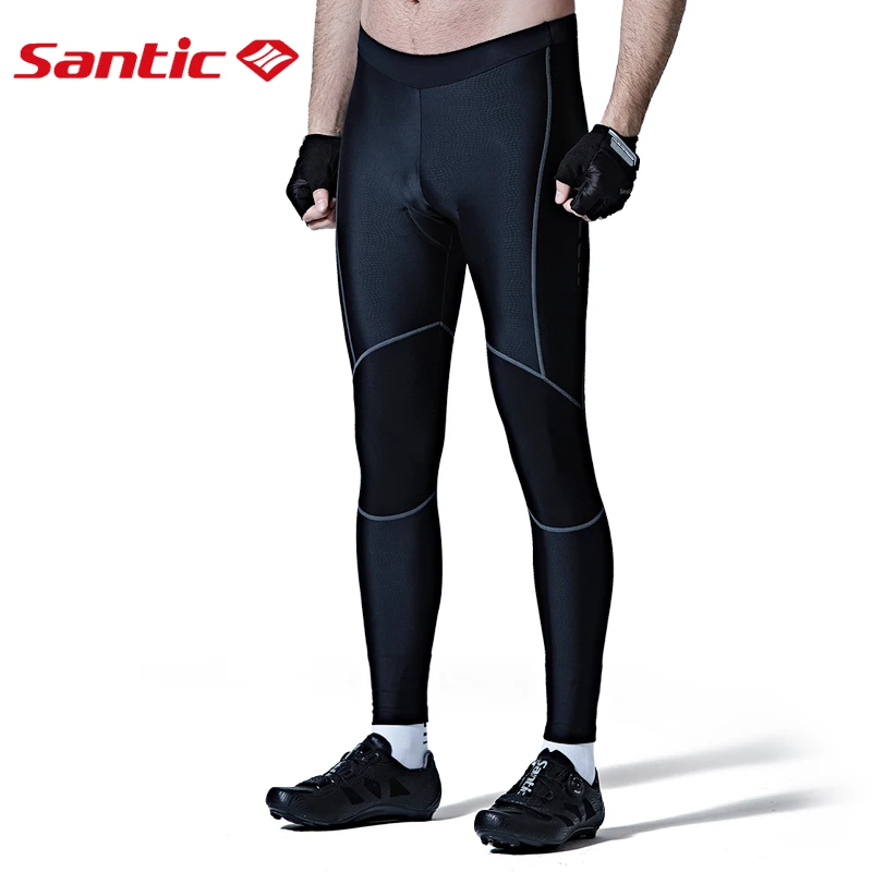 Santic мужские велосипедные брюки Pro Fit Coolmax 4D Pad Противоударная одежда для
