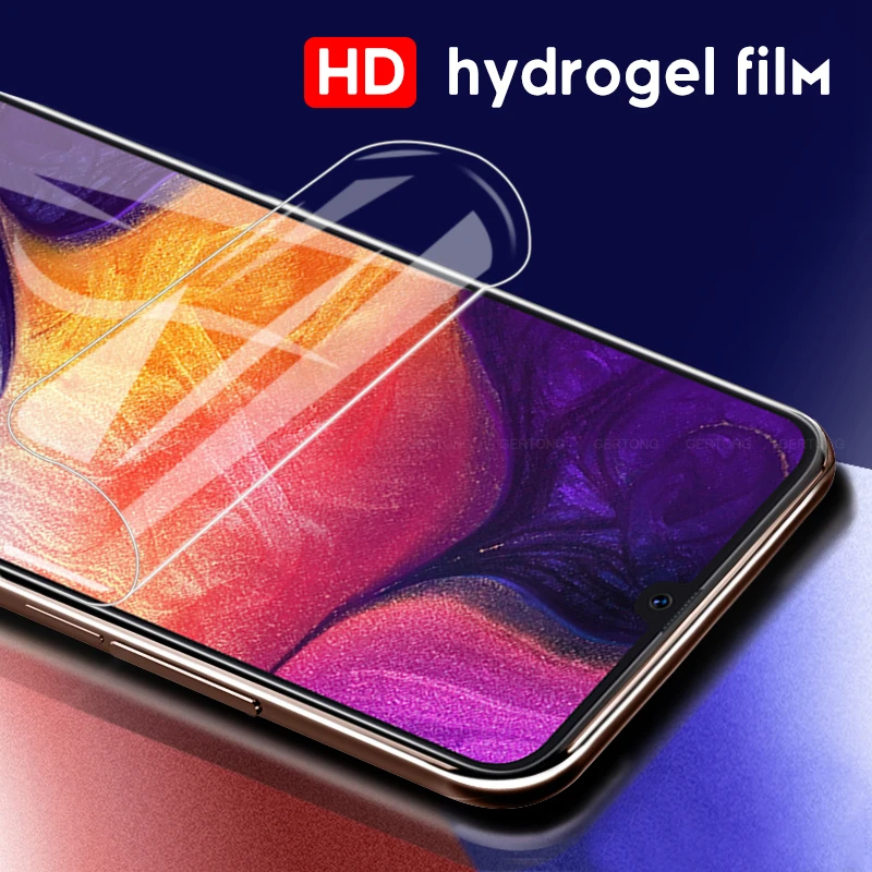9D полная защитная пленка для Samsung A80 A90 A8 A9 Star Lite 2018 A20 A10 A30 A40 A50 70 Гидрогелевая