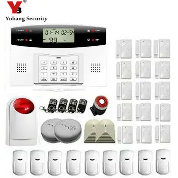 

YobangSecurity PIR Sensor GSM Autodial House Office Burglar Intruder Alarm System English Russian Spanish French Italian Czech