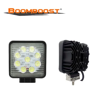 

2PCS Driving Work Light Metal Waterproof For 4x4 Offroad Tractor ATV Vehicle Truck 4 Inch 27W 12V 24V Square LED Spot/Flood Beam