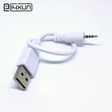 Eclyxun 1 шт. USB 2,0 Тип штекерное гнездо для 2,5 мм 4-полюсный стерео разъем аудио кабель для передачи данных Зарядка для MP3 MP4 белый