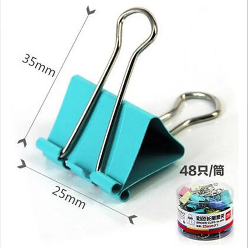 Practical book clip Book clips for student papers color long tail clip