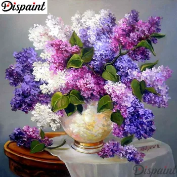 

Dispaint Full Square/Round Drill 5D DIY Diamond Painting "Flower landscape" Embroidery Cross Stitch 3D Home Decor Gift A10149