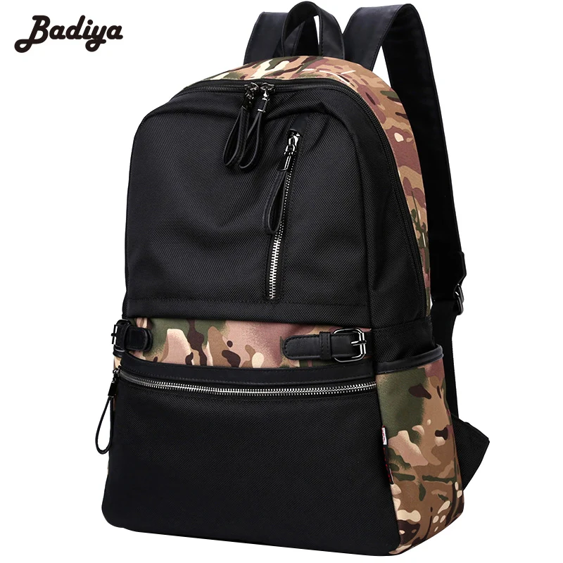 

Camouflage Patchwork Men's Backpack Large Capacity Zipper Backpack High Quality Design Men's Travel Back Pack