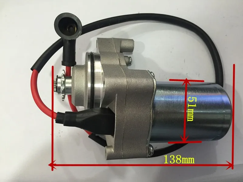 Motorcycle starting motor for 70cc/90cc/100cc/125cc/CD110/DY100/C100 motor