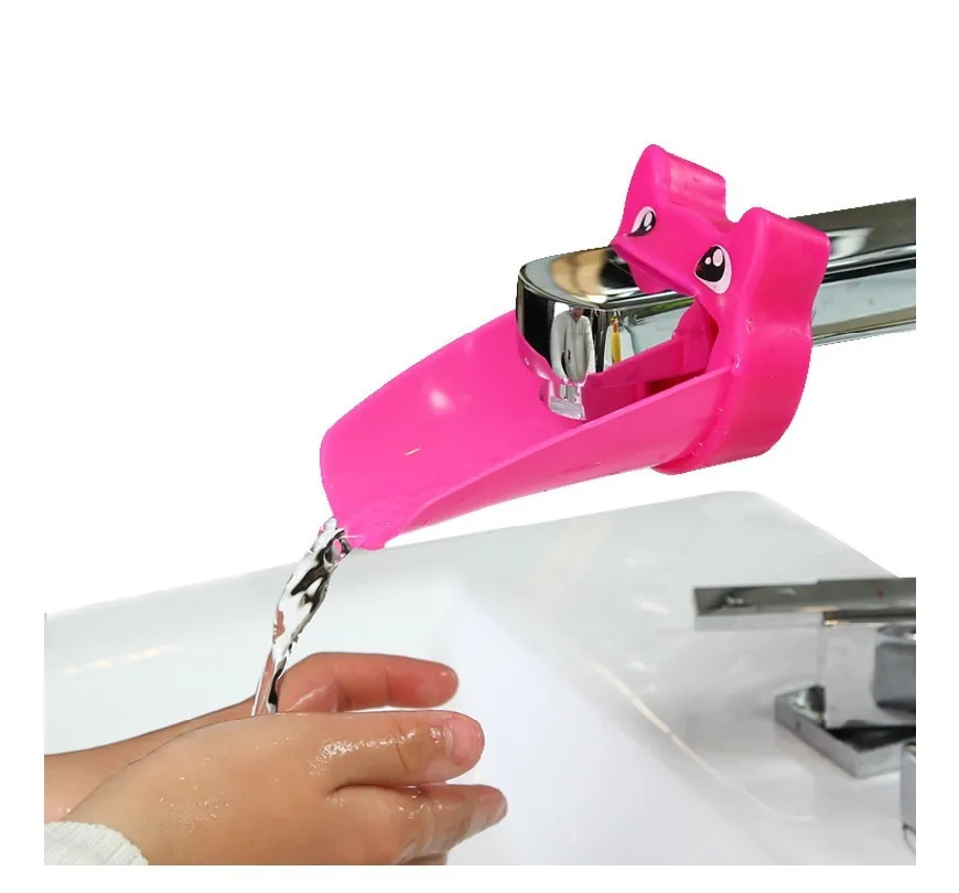 Free shipping 2pcs colorful Child faucet sink infant baby using hand washing tap adaptorin