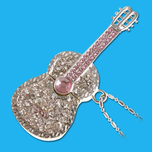 

USB 3.0 High Speed Lovers Gift Guitar Jewelry Usb Pendrive 64GB Flash Drive 32GB Pen Drive 16GB 8GB Drives Memory Stick Card