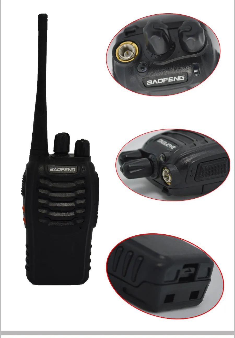 2 шт./компл. baofeng BF-888S Walkie Talkie Портативный радио UHF 400-470 мГц BF 888 S ФИО Comunicador передатчик трансивера