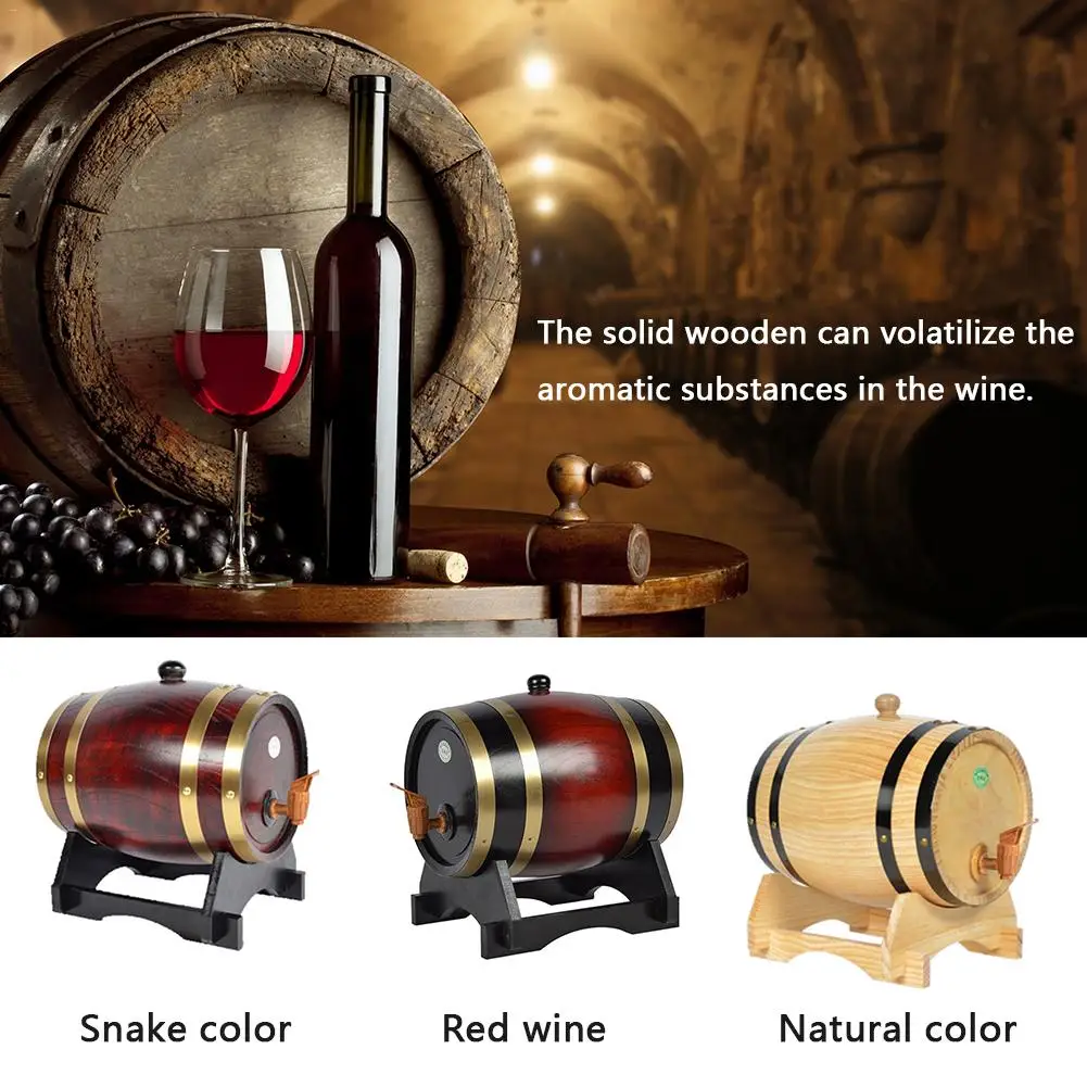 Oak Pine Wine Barrel Storage Special Barrel 1.5L And 3L Storage Bucket Beer Casks Beer Keg #d