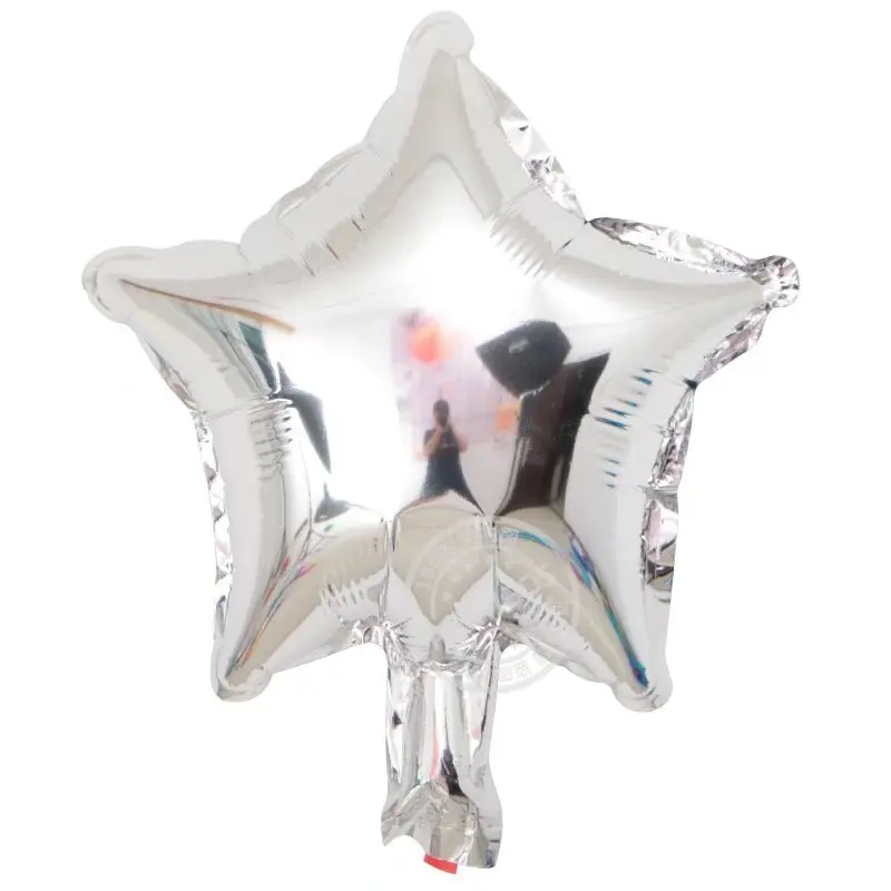 50 шт. 10 дюймов пятиконечная звезда в форме фольги шары для свадьбы и дня рождения Декор чистый цвет металлик надувные globos игрушки