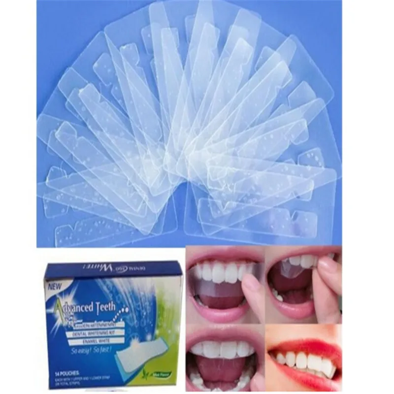 

28Pcs/14Pair 3D White Gel Teeth Whitening Tooth Dental kit Whitening Strips Oral Hygiene Care perfect smile Dentist Dentist seks