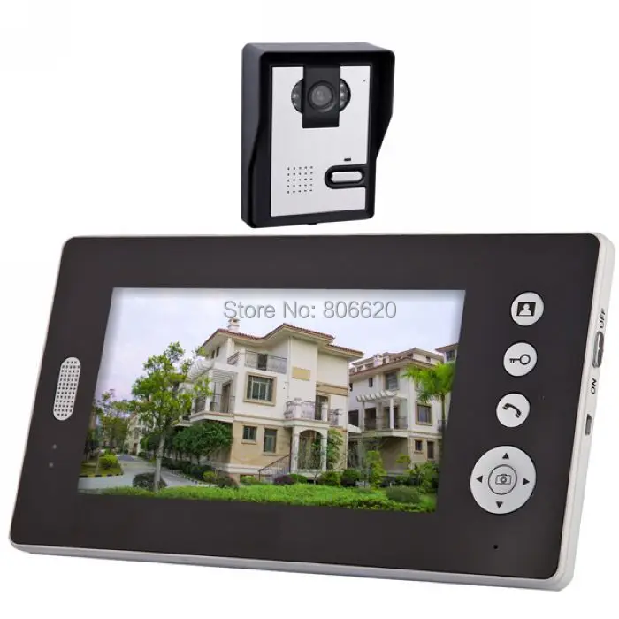 

2.4Ghz Wireless Door Phone with 7" TFT LCD Display & 200m Distance & IP62 Waterproof Outdoor Camera Drop Shipping Available