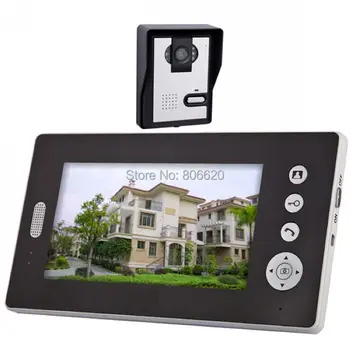 

2.4Ghz Wireless Door Phone with 7" TFT LCD Display & 200m Distance & IP62 Waterproof Outdoor Camera Drop Shipping Available