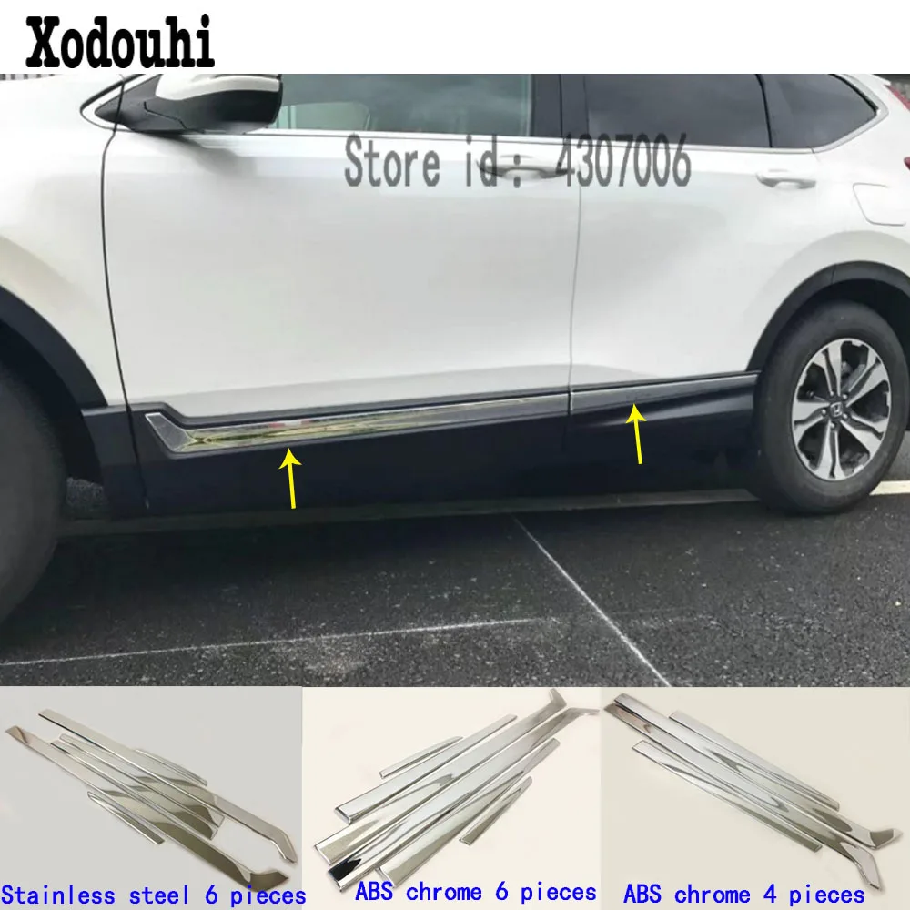 Chrome Body Door Side Molding Cover Trim Garnish for Jeep Cherokee 2014-2019