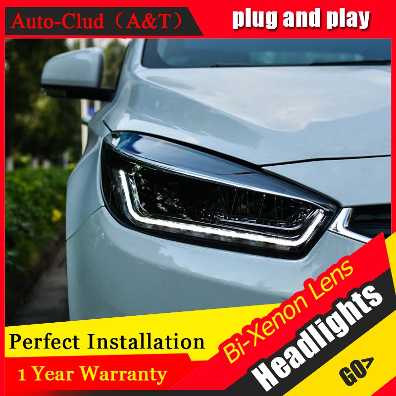 Автомобильный Стайлинг для Chevrolet Cruze светодиодные фары Головной фонарь Angel eye