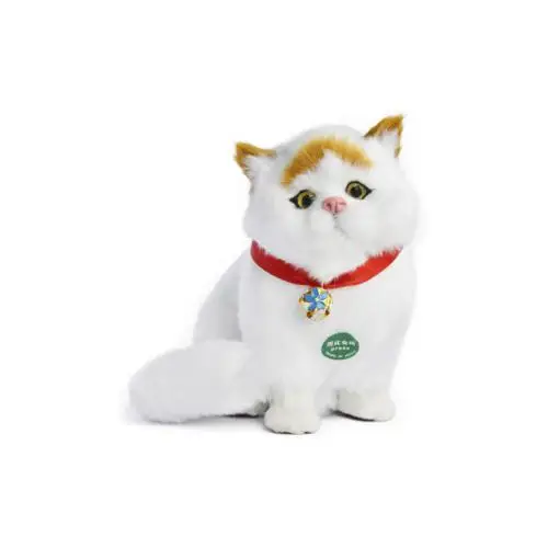 Мягкая игрушка для кошки Kawaii моделирование животных ремесло куклы плюшевые игрушки Маленькая Спящая собака для детей украшения творческие подарки - Цвет: Флуоресцентный желтый
