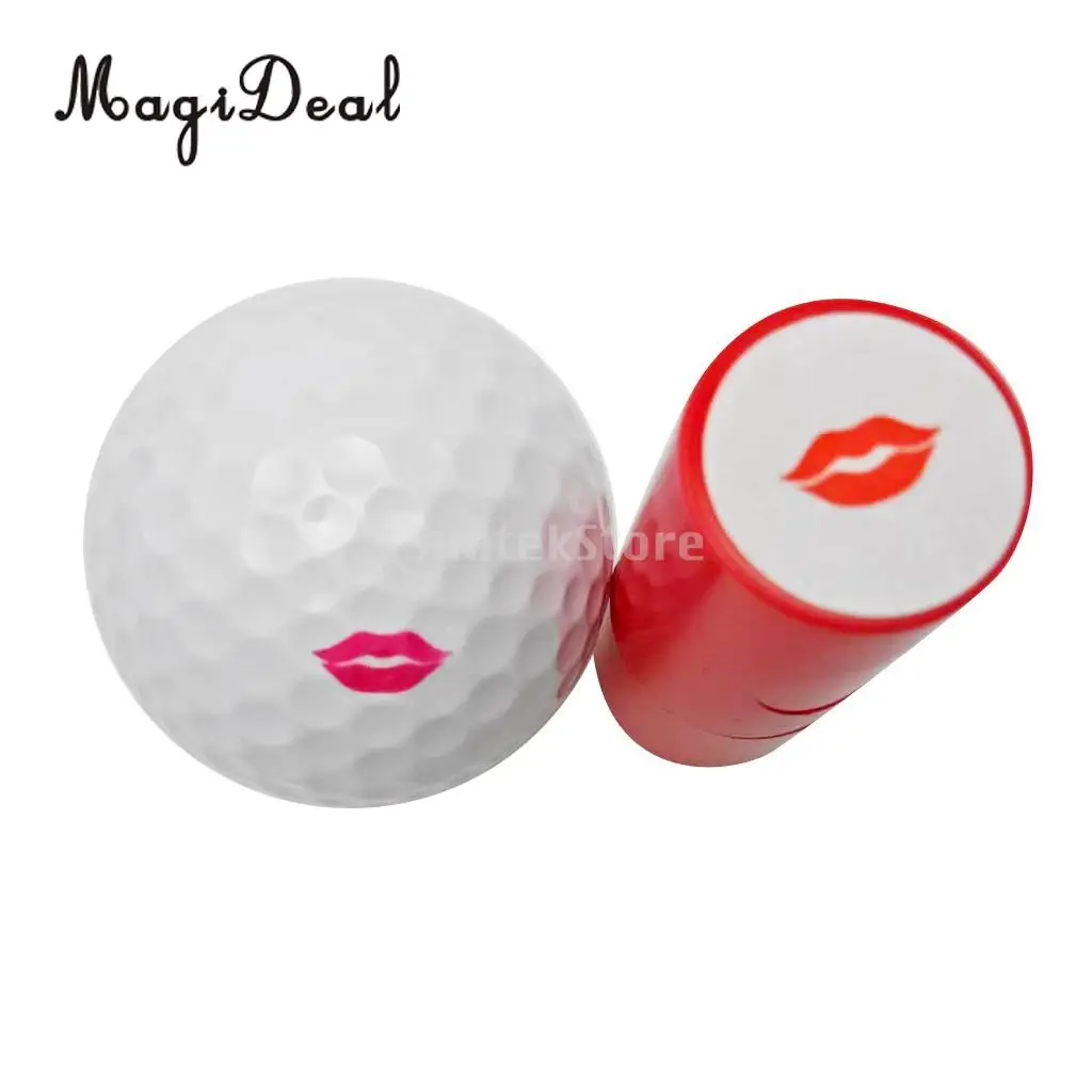 3Pcs Colorfast Quick-dry Golf Ball Stamp Stamper Marker Impression Seal Golfer Golf Fan Gift Golf Club Souvenir Eagle+Eyes+Lip