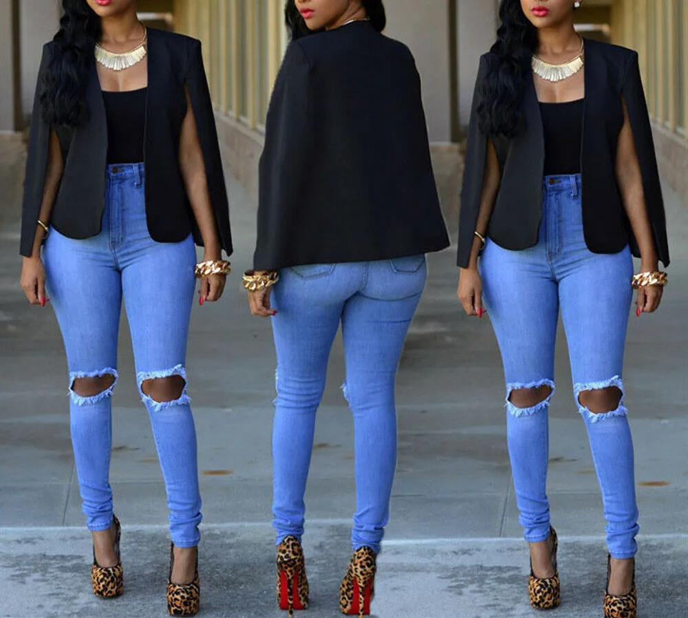 Hirigin 2019 Summer  Newest Ladies Women Casual Slim Solid Suit Elegant Blazer Coat Jacket Outwear