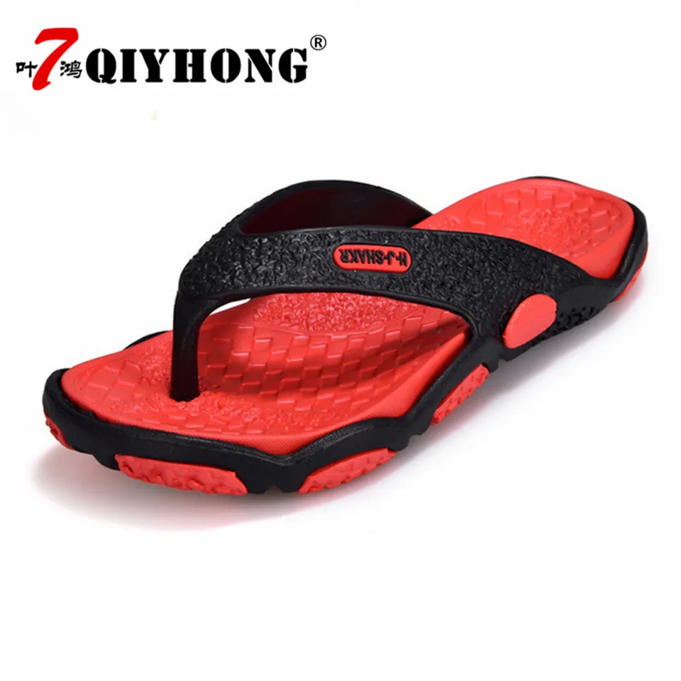 

Hot Sell Big Size 39-45 2018 New Summer Men's Shoes Fashion Casual Flat Flip Llops Beach Slippers For Men Zapatos Hombre